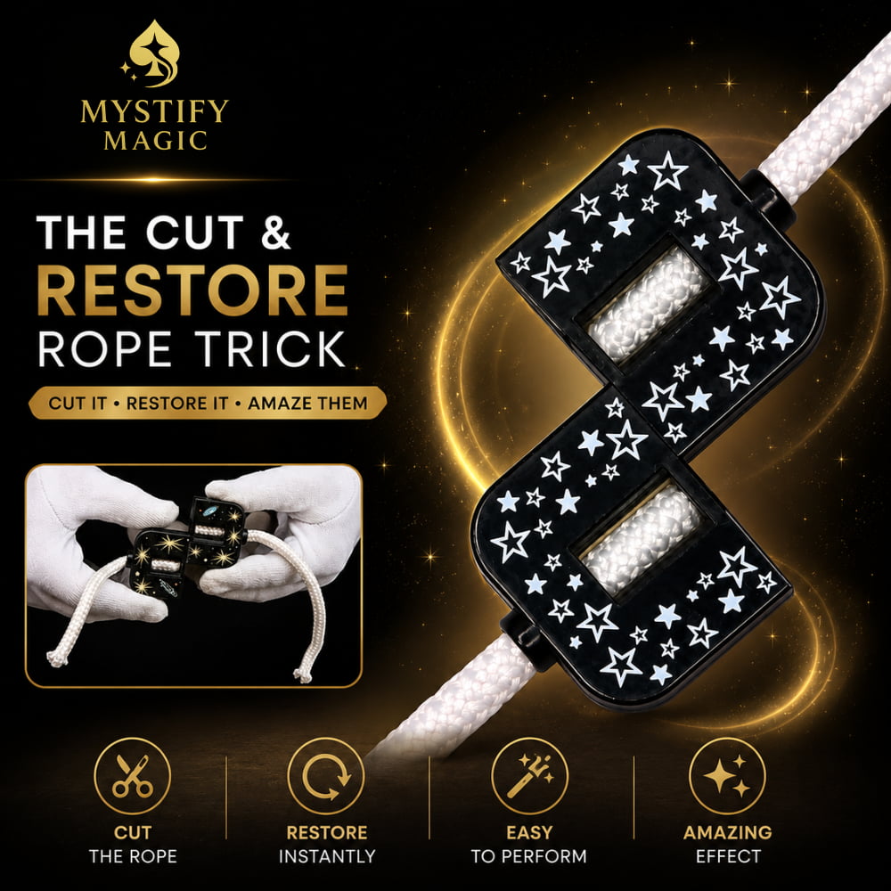 cut and restored rope magic trick for magicians