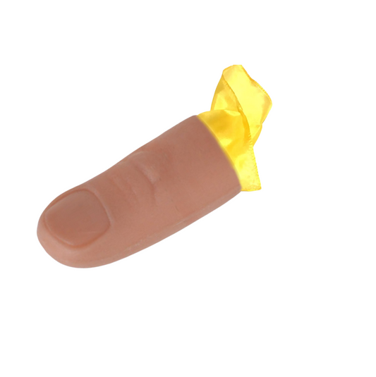 Thumb Tip with Yellow Silk