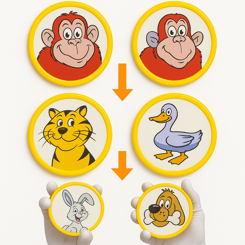 Animal Changing Chips (monkey Chips Magic Trick