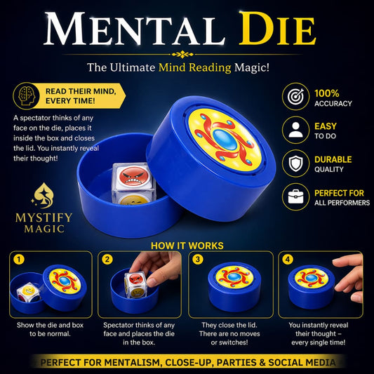 mentalism magic trick die color reveal illusion