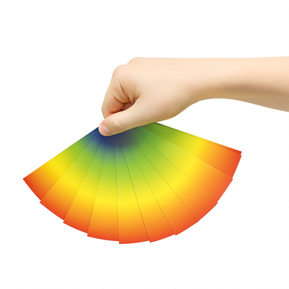 Visual color change fan magic prop for beginners