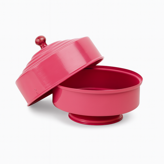 Pink metal Dove Pan magic trick for stage performances
