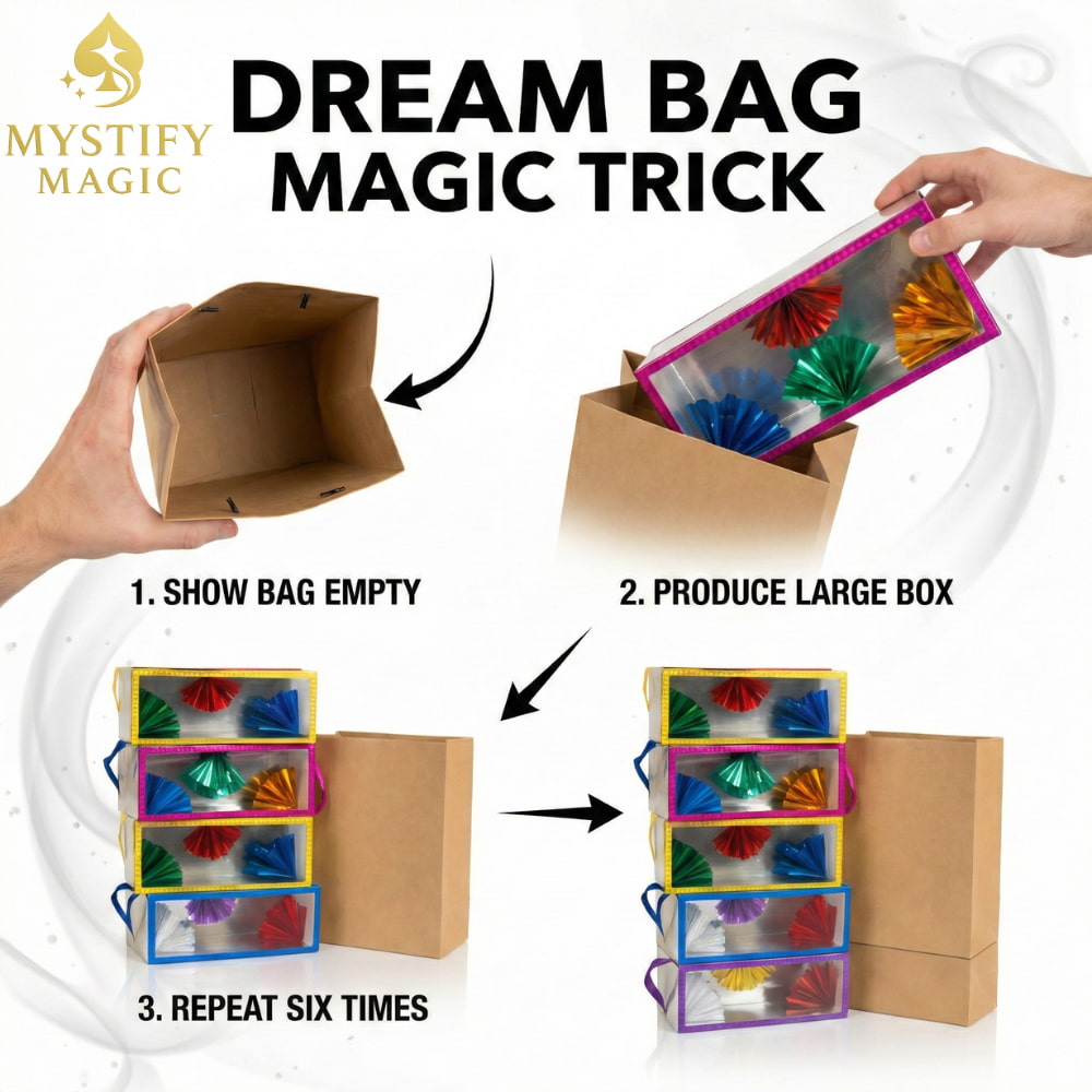 Medium sized Dream Bag 18cm x 25cm for stage magic performances.