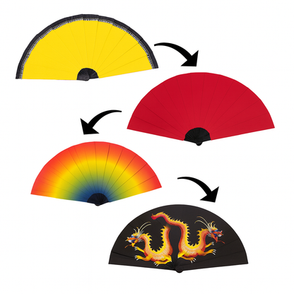Magic toy with instant fan transformation for kids