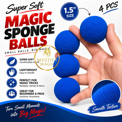 Super soft blue magic sponge balls
