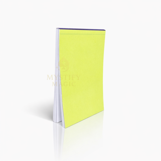 Professional Svengali Pad 6x4 inch for mentalism and mind reading magic.