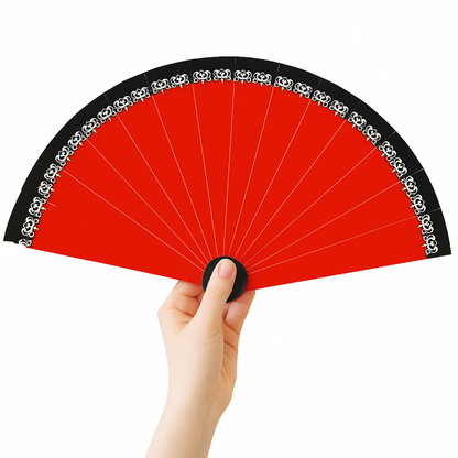 Easy magic fan trick showing dragon design