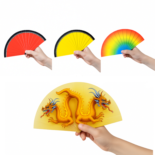 Color Changing Dragon Fan magic trick for kids and stage