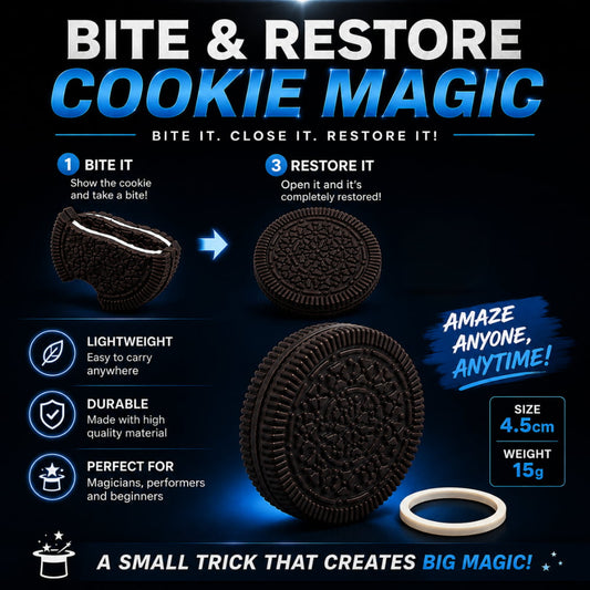 bite restore cookie close up magic trick for magicians