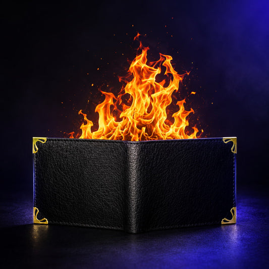 fire wallet magic trick flash wallet for magicians