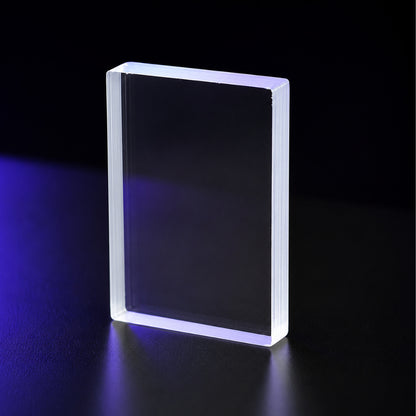 Glass Card Deck showing a solid block of clear plastic mimicking a deck of cards.