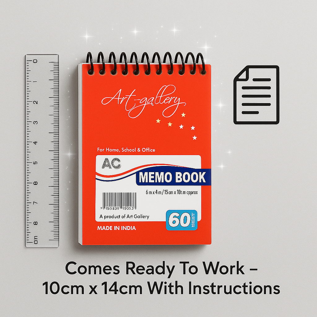 Detailed Svengali NoteBook with 60 pages and 10x14cm size – mentalism prop for predictions and forcing effects