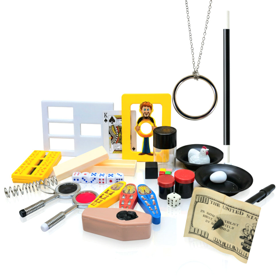 Mystify Deluxe Magic Kit 12-in-1 for kids and beginner magicians ages 6-12.