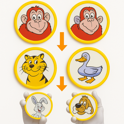 Animal Changing Chips (monkey Chips Magic Trick
