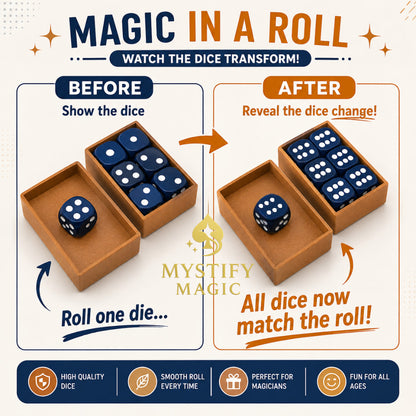 dice prediction magic trick for magicians and mentalism performances