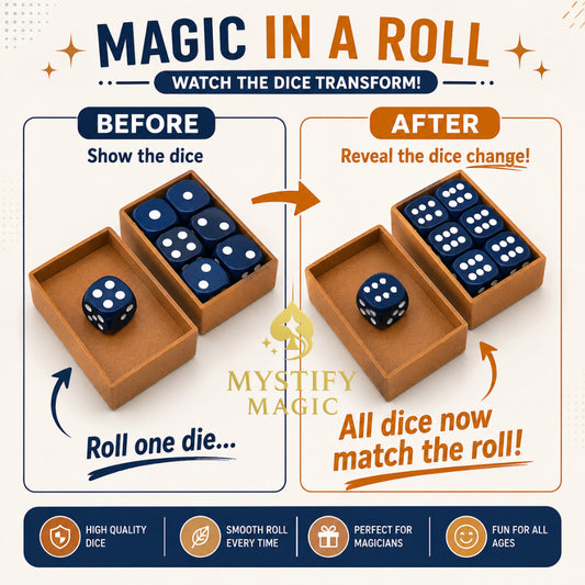dice prediction magic trick for magicians and mentalism performances