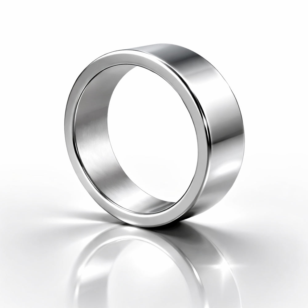 PK Ring Silver professional magnetic magic trick tool for magicians.